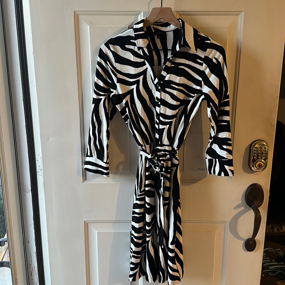 Talbot Black and White Dress